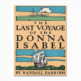 The Last Voyage Of The Donna Isabel Book Cover Poster Canvas Print