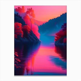 The Plitvice Lakes Dreamy Sunset 2 Canvas Print