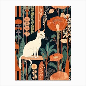 Cat In The Forest Canvas Print