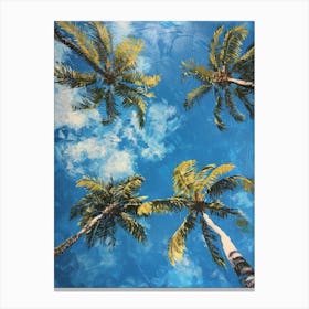 Palm Trees In The Sky 5 Canvas Print