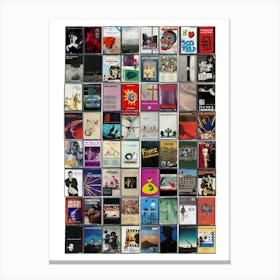 Scotland Music Print - Retro Cassette Covers Canvas Print