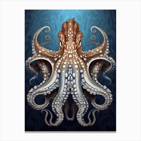 Mimic Octopus Illustration 5 Canvas Print