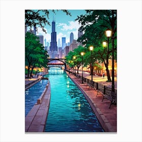 Chicago River 2 Canvas Print