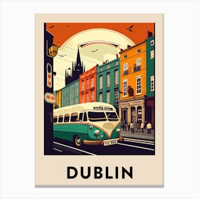 Dublin 2 Vintage Travel Poster Canvas Print