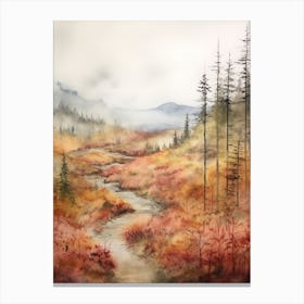 Autumn Forest Landscape Dovre National Park Norway 3 Canvas Print