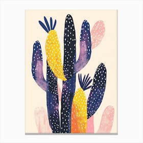 Rhipsalis Cactus Minimalist Abstract Illustration 2 Canvas Print