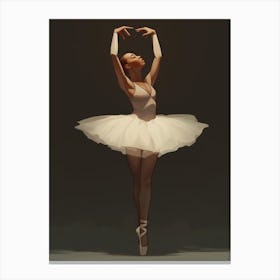 Black Ballerina Canvas Print