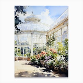 Kew Gardens Uk Watercolour 2 Canvas Print
