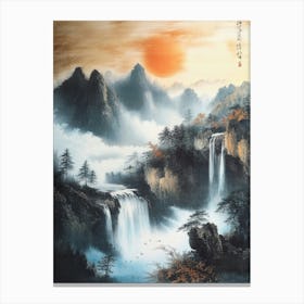 Chinese Traditional Painting Of Landscape 1 Canvas Print