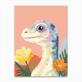 Colourful Dinosaur Maiasaura 3 Canvas Print