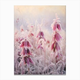 Frosty Botanical Fuchsia 3 Canvas Print