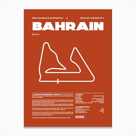 F1 Race Track Bahrain Formula 1 Racing Track F1 Merch Formula One F1 Poster Formula 1 Poster F1 Canvas Print