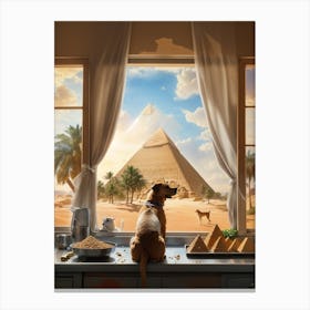 Giza Pyramids Canvas Print