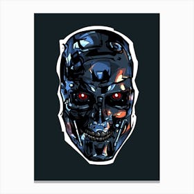 Terminator Head 2 Canvas Print