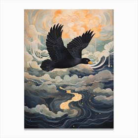 Coot 1 Gold Detail Painting Canvas Print