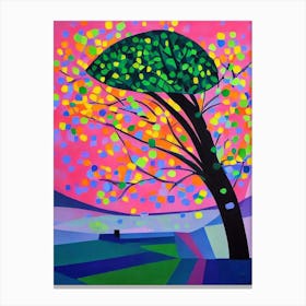 Sugarberry Tree Cubist Canvas Print