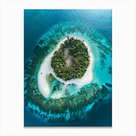 Island In The Maldives 21 Canvas Print