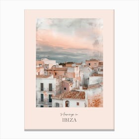 Mornings In Ibiza Rooftops Morning Skyline 2 Canvas Print