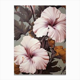 Floral Illustration Hibiscus 3 Canvas Print