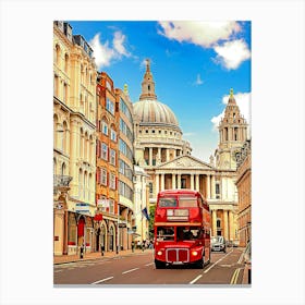 London, St Paul S Cathedral Canvas Print