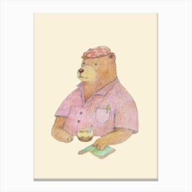 Bear and Honey cocktail Canvas Print
