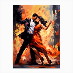 Tango Abstracts By Csaba Fikker 12 Canvas Print