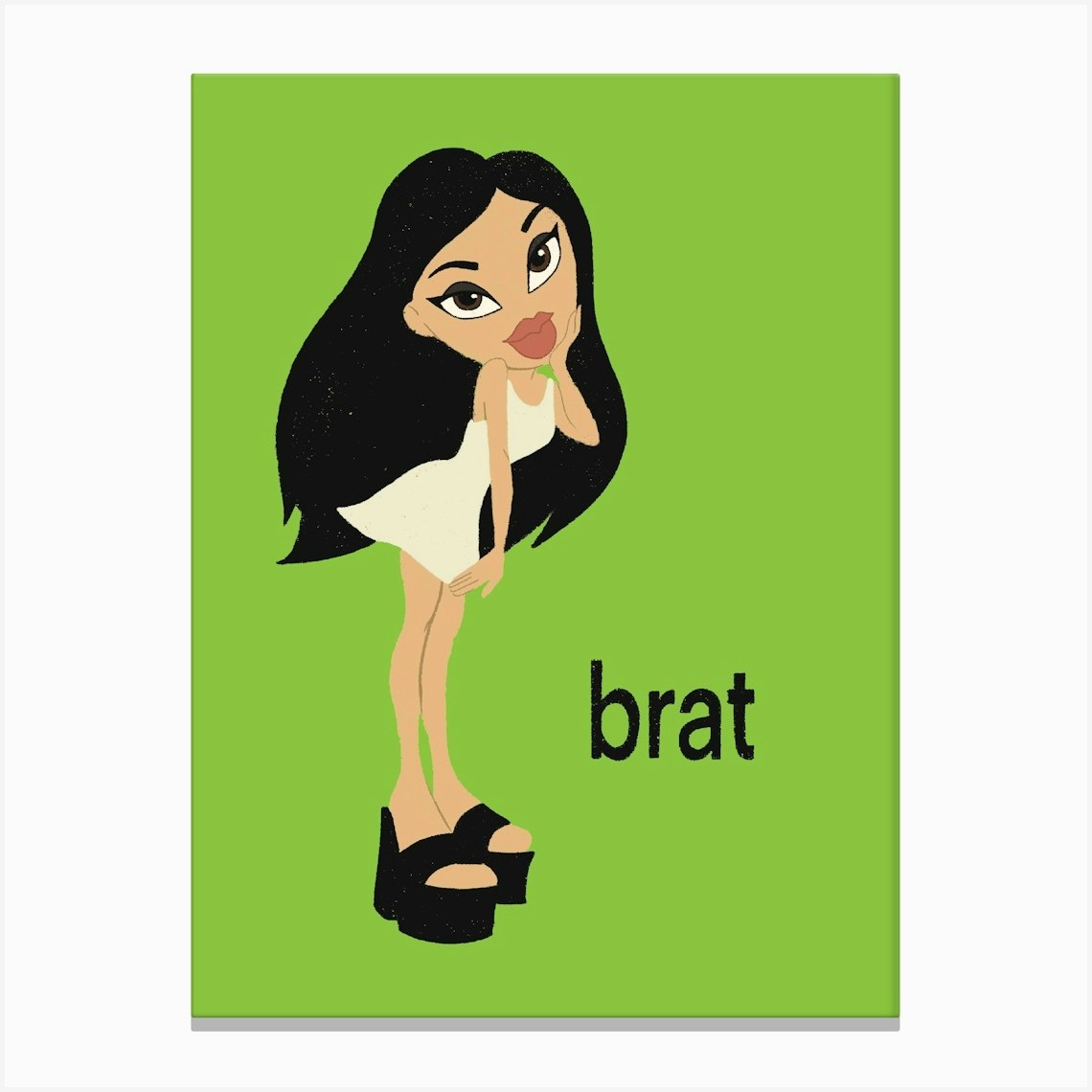 Charli xcx Bratz Doll - Brat Canvas Print by Ella Goddard