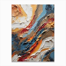Abstract Painting textured acrylics Canvas Print