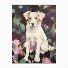 A Shetland Sheepdog Dog Painting, Impressionist 4 Canvas Print