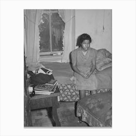 Bedroom Of Girl, Chicago, Illinois By Russell Lee Canvas Print