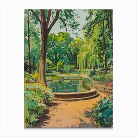 Belsize Park London Parks Garden 1 Painting Canvas Print