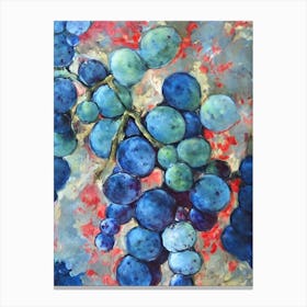 Grapes 3 Classic Fruit Canvas Print
