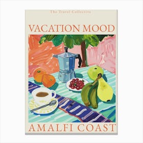 Vacation Mood Amalfi Coast Canvas Print