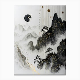 Yin And Yang Painting Canvas Print