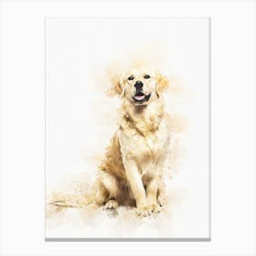 Golden Retriever Dog 2 Canvas Print