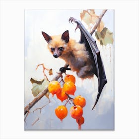 Flying Fox Bat Painting 2 Canvas Print