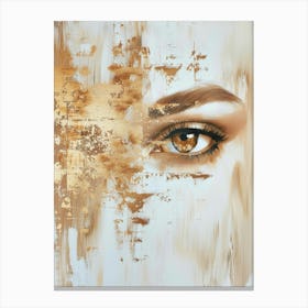 Gold Eye 1 Canvas Print