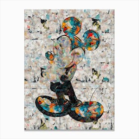 Abstract Mickey Mouse Canvas Print