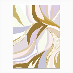 Modern Abstract Olive Purple Canvas Print