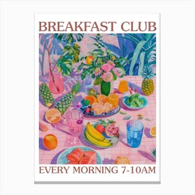 Breakfast Club Veggie Breakfast 1 Canvas Print