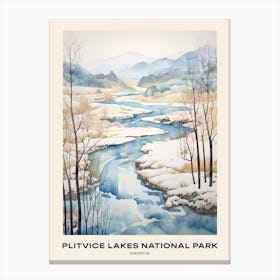 Plitvice Lakes National Park Croatia 2 Poster Canvas Print