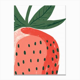 Strawberries Close Up Illustration 4 Canvas Print
