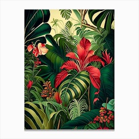 Tropical Paradise 5 Botanicals Canvas Print