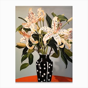 Bouquet Of Toad Lily Flowers, Autumn Fall Florals Painting 0 Canvas Print