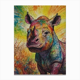 Rhino 1 Canvas Print