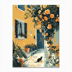 Cat In The Alley Canvas Print