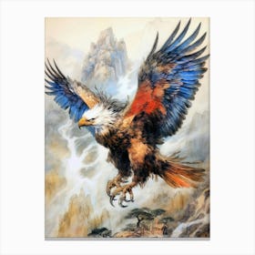 Eagle In Flight animal bird Canvas Print