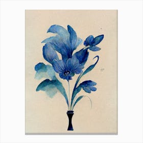 Blue Flower 4 Canvas Print