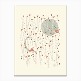 Song in the Meadow [ivory] Canvas Print