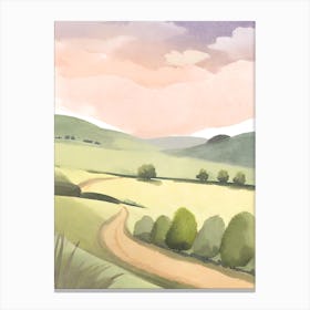 Road In The Countryside Canvas Print